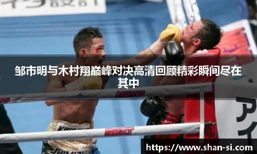 邹市明与木村翔巅峰对决高清回顾精彩瞬间尽在其中